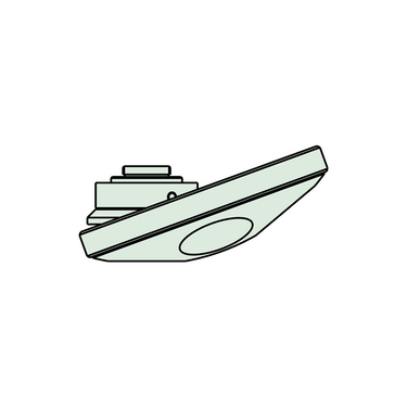 Quadruple (4) Holes, 3 parcentering adjustment Quadruple (4) Holes Nosepiece, SKU Mitutoyo-378-717, three quarter front view