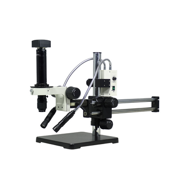 0.7-4.5X 5.0 Megapixels CMOS LED Light Dual Arm Stand Video Zoom Microscope, SKU MZ02120504, three quarter front view