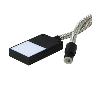 Microscope Back Light 2x2 inch with Fiber Optic Illuminator Light Guide Cable 800mm, SKU ML26941101, three quarter front view