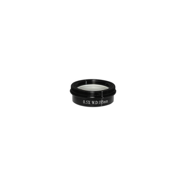 0.5X Auxiliary Objective Barlow Lens for SZ0801 Zoom Stereo Microscope, Screw Thread:M48x0.75mm, SKU SZ08014211, three quarter front view