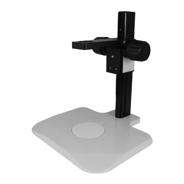 Microscope Track Stand, 39mm Coarse Focus Rack, SKU ST02031101, three quarter front view