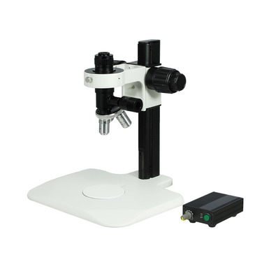 5-20X LED Light Track Stand Nosepiece Video Microscope, SKU MZ02371121, three quarter front view