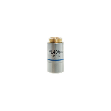 Objective Working Distance 3mm 40X Achromatic Objective, SKU BM09033511, three quarter front view