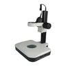 Microscope Track Stand, 76mm Coarse Focus Rack, Top and Bottom Halogen Light, SKU ST02031222, three quarter front view