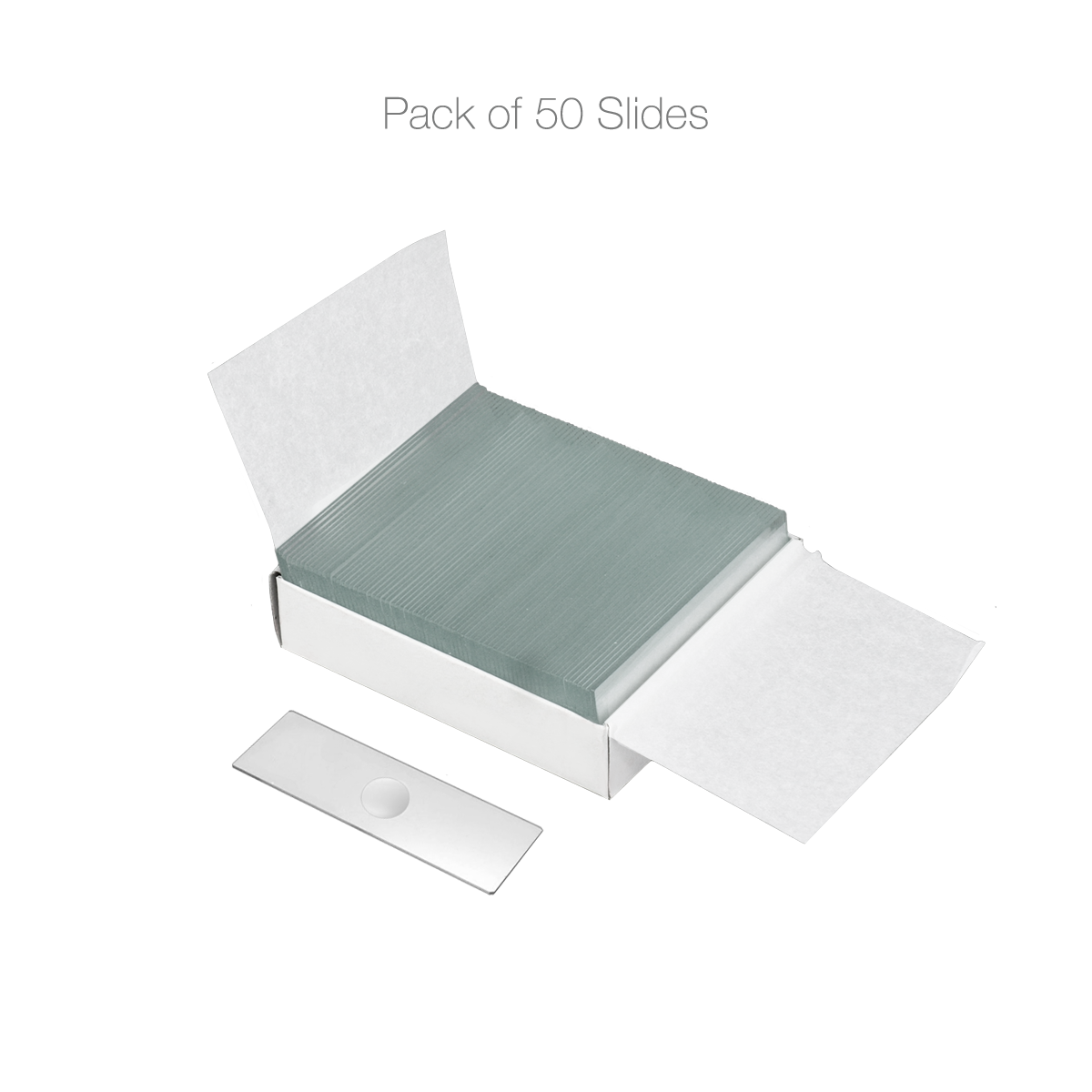 50 Microscope Slides, Single Concave Depression Cavity, Glass – BoliOptics