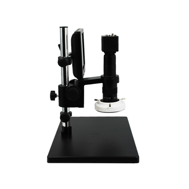 0.35X-2.25X LED Industrial Inspection Video Zoom Microscope, Post Stand + Digital Camera + 8 in. Monitor