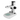 Microscope Track Stand, 76mm Coarse Focus Rack, 240mm Track Length, Top and Bottom LED Light (Dimmable), SKU ST04030101, three quarter front view