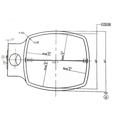 B&L E-Arm, Microscope Coarse Focus Block, 5/8' Mounting Pin