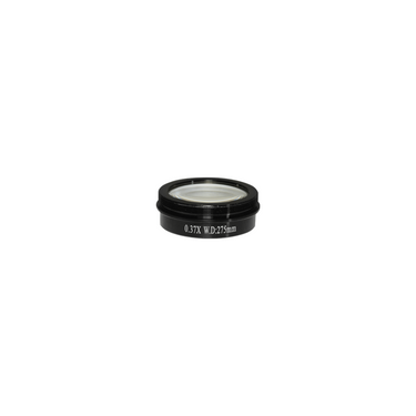 0.37X Auxiliary Objective Barlow Lens for SZ0801 Zoom Stereo Microscope, Screw Thread:M48x0.75mm, SKU SZ08014111, three quarter front view
