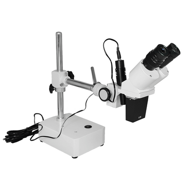 2.5X LED Reflection Light Boom Stand 2.5XBinocular Fixed Power Stereo Microscope FS12060224
