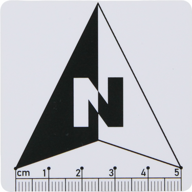 Low Gloss Double-Sided Scale Yes Double-Sided PVC Photography Scale with Compass Pattern (5cm) CT20051306