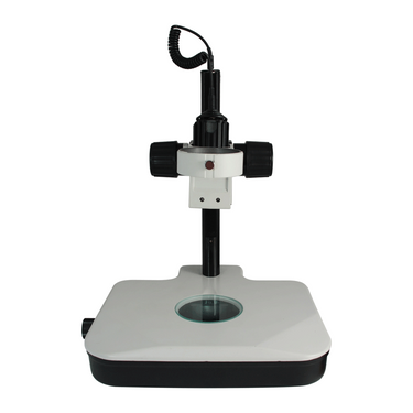 Microscope Track Stand, 76mm Coarse Focus Rack, Top and Bottom Halogen Light