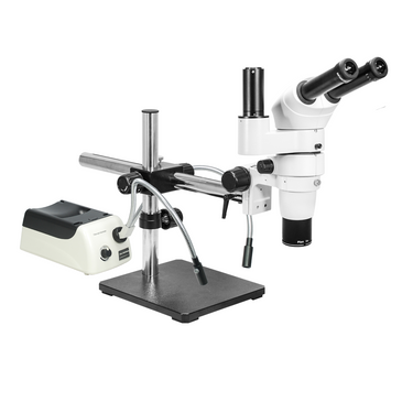 8-65X Halogen Light Boom Stand Trinocular Parallel Zoom Stereo Microscope PZ02040435