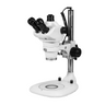4-50X Post Stand LED Dual Illuminated Light  Trinocular Zoom Stereo Microscope, SKU SZ17010241, three quarter front view