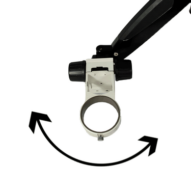 Microscope Pneumatic Arm, Clamp Stand, 85mm Focus Rack