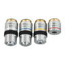 Achromatic Microscope Objective Lens Set (Oil Spring) 4X 10X 40X 100X, SKU BM05043011, three quarter front view