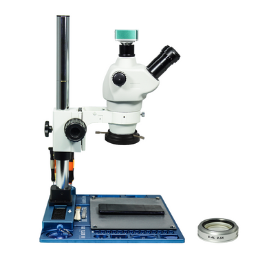 2.0 Megapixels 4-50X CMOS LED Light Post Stand Trinocular Zoom Stereo Microscope SZ02030272