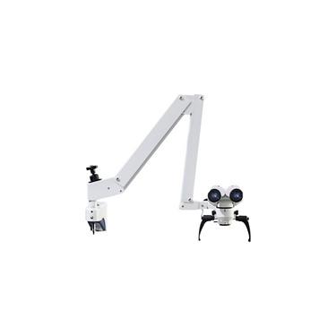 4X/6X/6.5X/10X/10.5X/16X LED Coaxial Reflection Light Pneumatic Arm Binocular Parallel Multiple Power Operation Surgical Microscope(Without Base), SKU SM51011123, three quarter front view