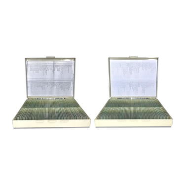 200 Prepared Microscope Slides Specimen Set, Plant Animal Human Anatomy Cells