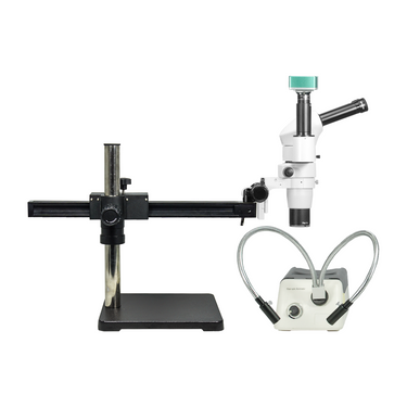 2.0 Megapixels 8-80X CMOS Ball Bearing Boom Stand Halogen Light Trinocular Parallel Zoom Stereo Microscope PZ02080273