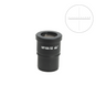 WF 10X Widefield Microscope Eyepiece with Reticle, X-Axis Crosshair, High Eyepoint, 30mm, FOV 22mm, 10mm/100 Div (One), SKU SZ05013231, three quarter front view