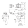 1X Focus Distance 50mm  Laser Video Microscope Body (FS70L-THS), SKU Mitutoyo-378-186-4, three quarter front view