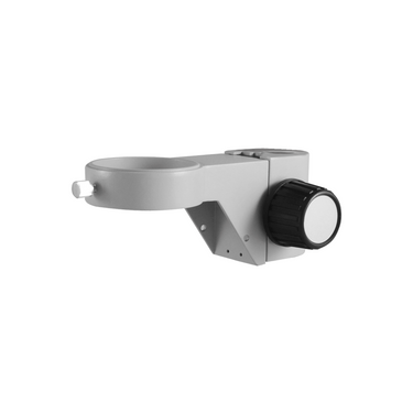 76mm E-Arm, Microscope Coarse Focus Block, 30mm Post Hole, SKU SA07041101, three quarter front view