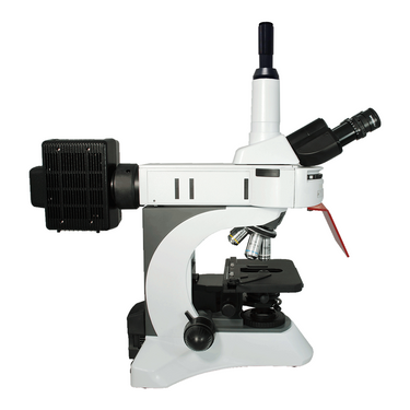 40X-1000X Fluorescence Microscope, Trinocular, Dual Light MH + 0.45X Video Camera Coupler Adapter
