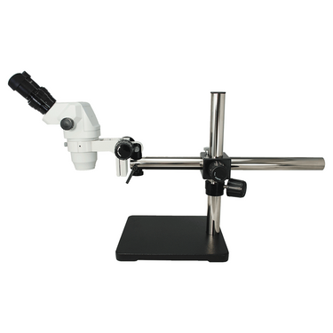6.5X-45X Super Widefield Zoom Stereo Microscope, Binocular, Single Arm Boom Stand