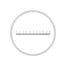10mm/100 Div  Single Line Reticle ( Dia. 19mm), SKU RT20101123, three quarter front view