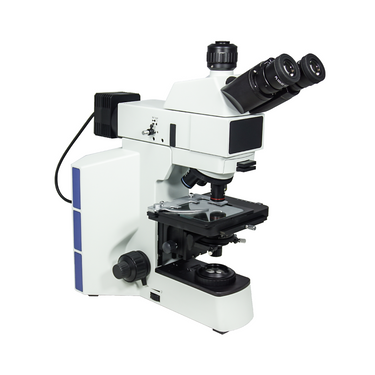 50-1000X LED Dual Illuminated Light XY Stage Travel Distance 75x40mm Trinocular Transmitted/Reflected Metallurgical Microscope