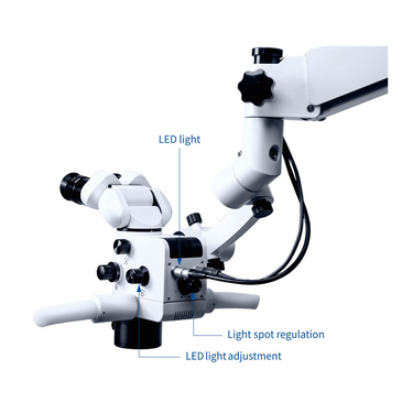 3.6X/5.4X/9X/14.4X/22.5X LED Coaxial Reflection Light Pneumatic Arm Floor Stand Trinocular Parallel Multiple Power Operation Surgical Microscope SM51040192
