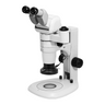 8-65X LED Transmitted Light Track Stand Trinocular Parallel Zoom Stereo Microscope, SKU PZ17110132, three quarter front view