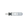 0-0.60″ Mechanical Micrometer Head Graduation 0.001″ 0.6" Flat with Clamp Nut Zero-Adjustable Mechanical Micrometer Head (with Spindle Lock, Thimble Diameter: Dia. 15mm), SKU Mitutoyo-149-182, three quarter front view