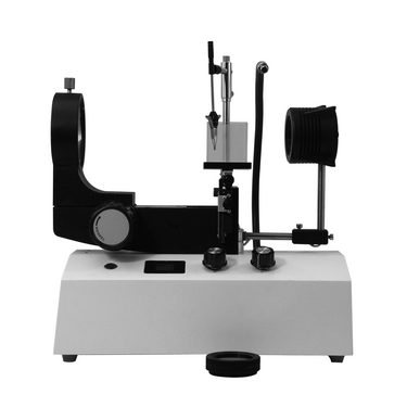 Horizontal Jewelry Gem Microscope Stand, Oil Immersion, 76mm Focusing Rack, Dual LED Light