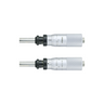 0-0.02″ Mechanical Micrometer Head Graduation 0.00005″ 0.02" Flat with Clamp Nut Extra-Fine Feeding Mechanical Micrometer Head (Thimble Diameter: Dia. 21mm, Spindle Diameter: Dia. 8mm), SKU Mitutoyo-110-115-10, three quarter front view