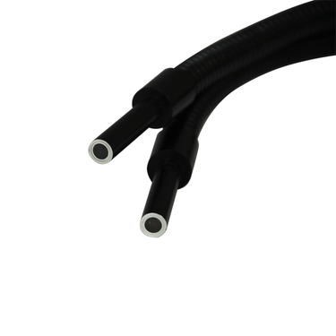 Dual Gooseneck Light Guide Cables for Microscope Fiber Optic Illuminator, Length 460mm, Output Diameter 5mm, Input Diameter 6mm