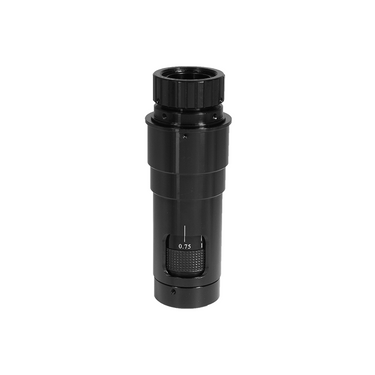 0.75-5X Industrial Inspection Video Zoom Microscope Body, Monocular, Infinite, SKU MZ08011101, three quarter front view