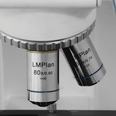 80X Infinity-Corrected LM Plan Long Working Distance Achromatic Metallurgical Microscope Objective Lens Working Distance 0.9mm