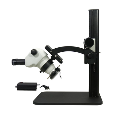 4-50X LED Light Curved Arm Stand Binocular Zoom Stereo Microscope SZ02030162