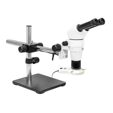 8-80X Boom Stand Fluorescence Light Binocular Parallel Zoom Stereo Microscope PZ02040128