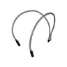 Dual Gooseneck Light Guide Cables for Microscope Fiber Optic Illuminator, Length 460mm, Output Diameter 5mm, Input Diameter 7mm, SKU ML25921101, three quarter front view