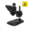 7-50X ESD Safe Post Stand ESD Trinocular Zoom Stereo Microscope, SKU SZ19040133, three quarter front view