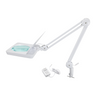 Flexible Arm SMD LED 5D Adjustable LED Clamp Magnifying Lamp with Flip-Open Lens Cover, SKU MG16307521, three quarter front view