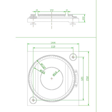360° Rotating Stage, Precision Measurement for Microscopes