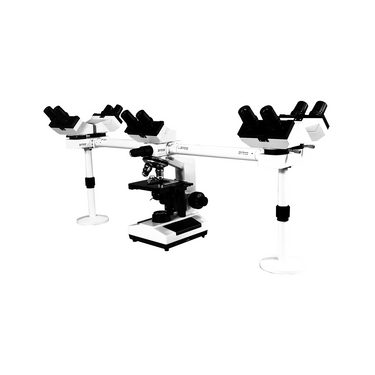 40X-1000X Five Head Multiview Teaching Biological Compound Microscope, Binocular, LED Light