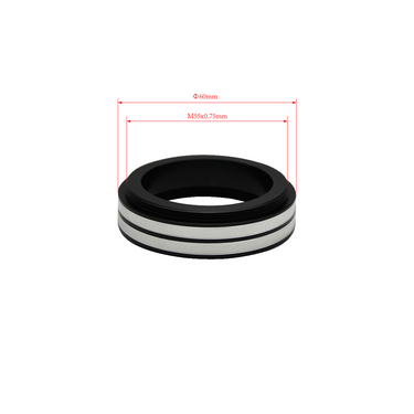 Metal Ring Light Adapter for Stereo Microscopes, 55mm Thread (No Cover Glass) SZ02044912