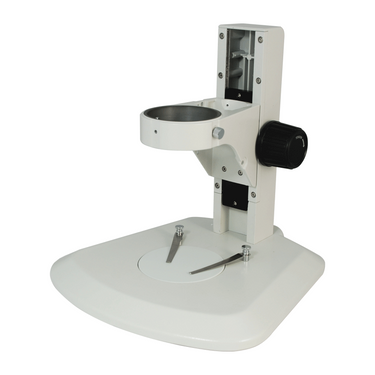 Microscope Track Stand, 76mm Coarse Focus Rack, 260mm Track Length, SKU ST05031201, three quarter front view