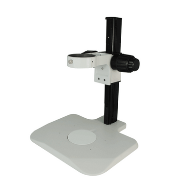 Microscope Track Stand, 83mm Fine Focus Rack, SKU ST02041103, three quarter front view