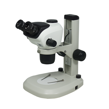 6.5-53X Track Stand LED Dual Illuminated Light  Binocular Zoom Stereo Microscope, SKU SZ02050121, three quarter front view